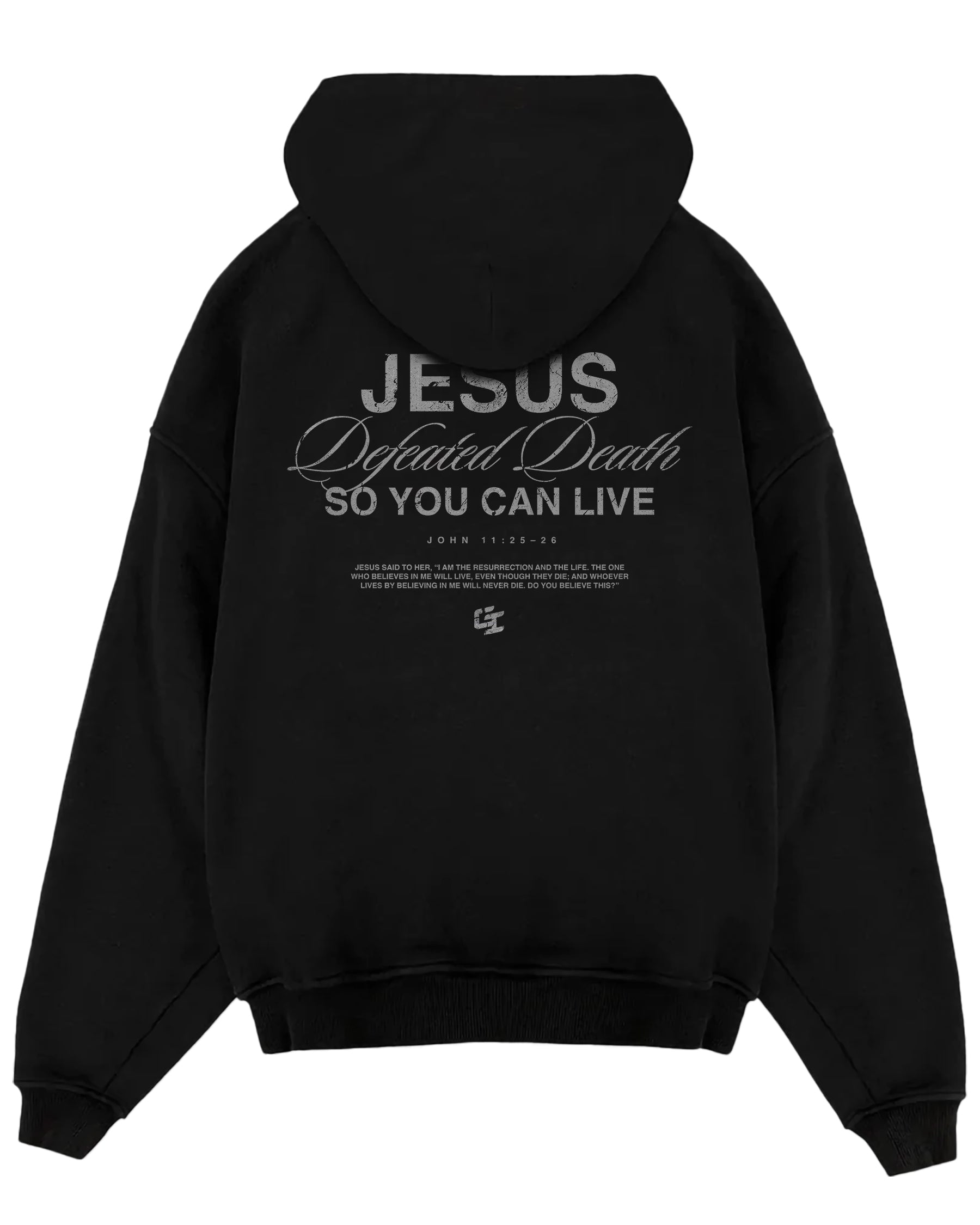 'Jesus Defeated Death' Oversized Hoodie
